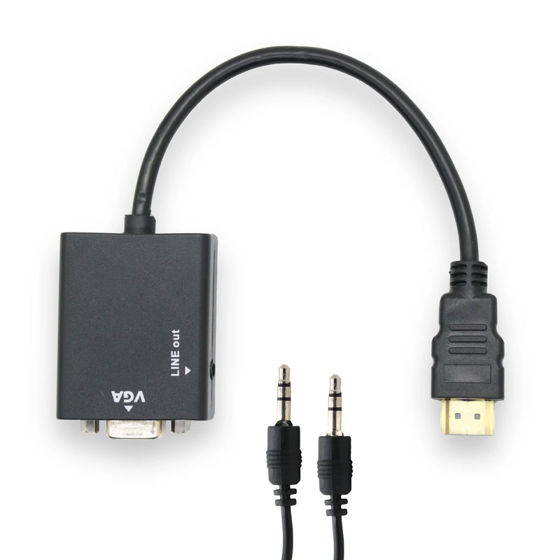 Hdmi To Vga Adapter Converter Cable With P2 Audio Output