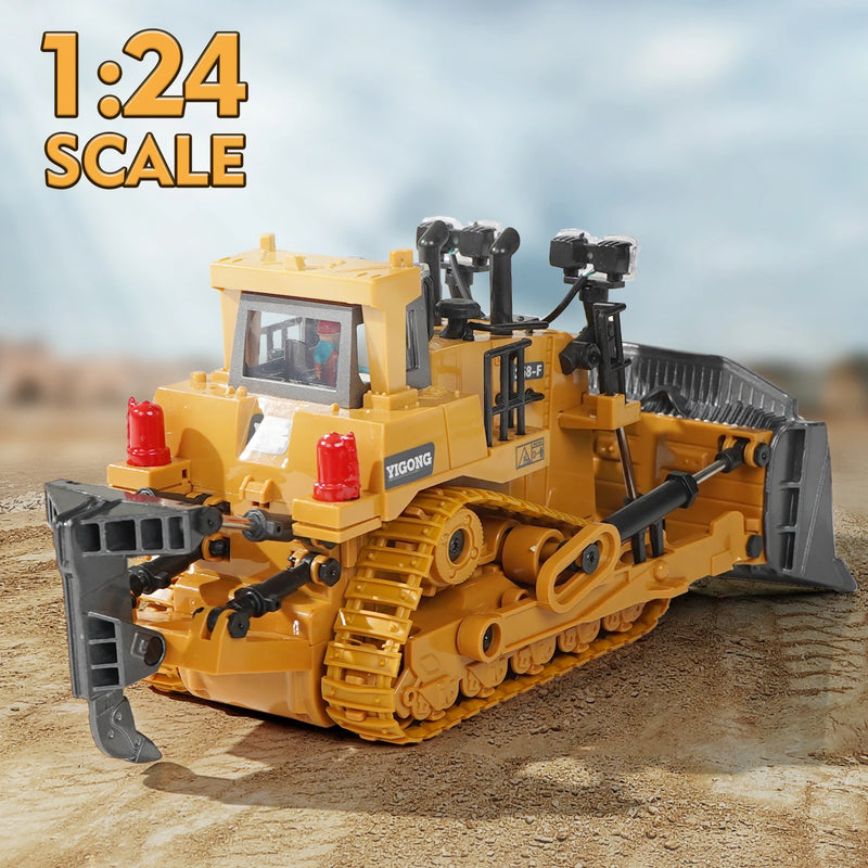 Super Escavadeira de Contrele Remoto RC - Escavadeira/caminhão basculante/Bulldozer