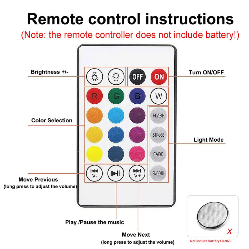 Lampada LED Max com Bluetooth, Caixinha de Som e Controle Remoto